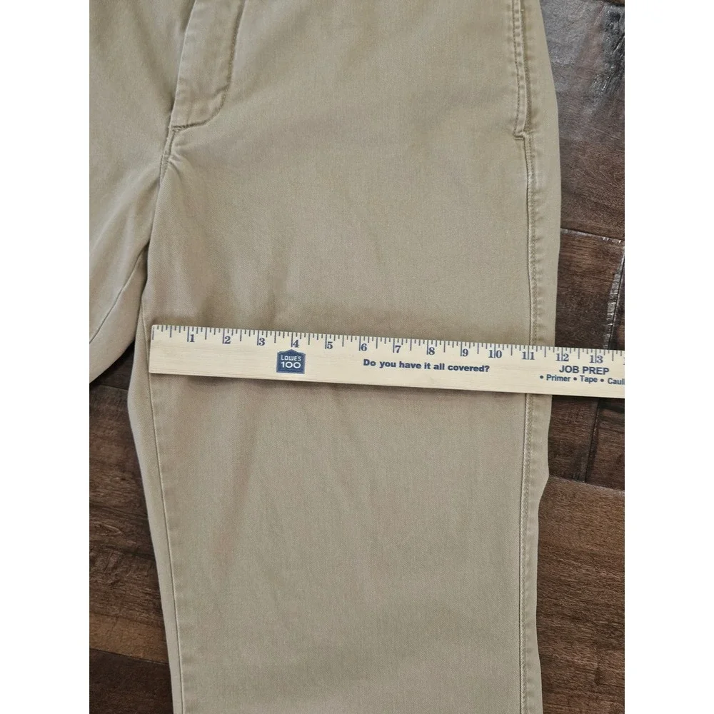 Preppy J.Crew Relaxed Fit Chino Khaki Straight Leg Pants 36x30